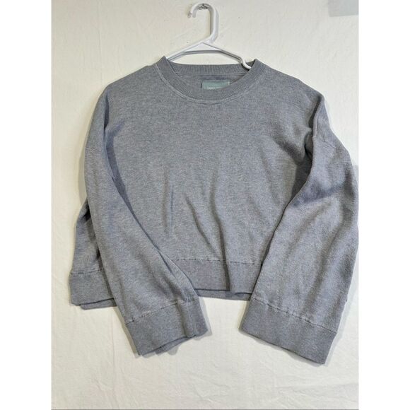 Zadig & Voltaire greyish/purple cropped oversized crewneck bell sleeves, size XS - Picture 1 of 8